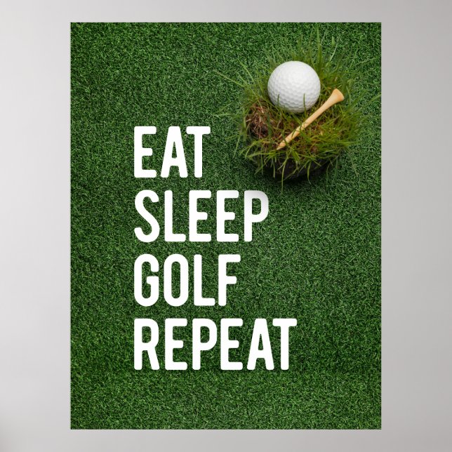 Gol Funny Quotes für Golfer Poster (Vorne)