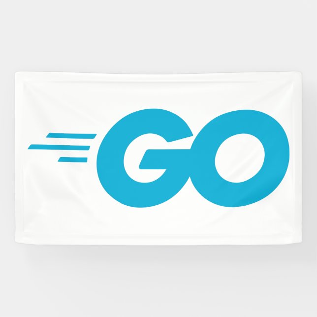 Golang-Logo (Go-Programmiersprache) Banner (Horizontal)