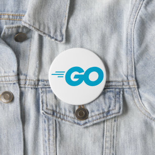 Golang-Logo (Go-Programmiersprache) Button