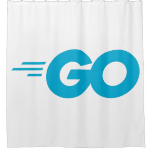 Golang-Logo (Go-Programmiersprache) Duschvorhang
