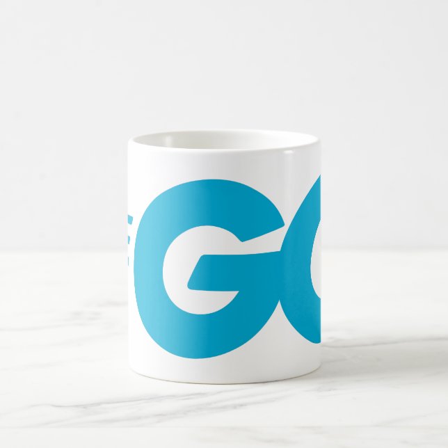 Golang-Logo (Go-Programmiersprache) Kaffeetasse (Mittel)
