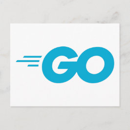 Golang-Logo (Go-Programmiersprache) Postkarte