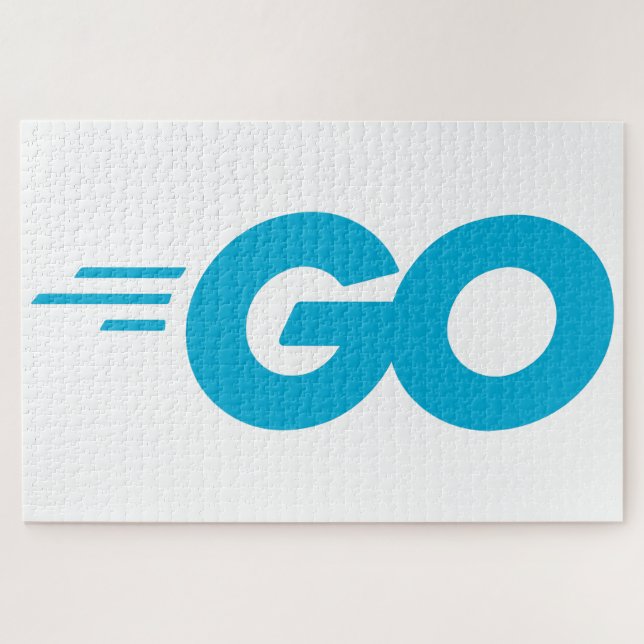 Golang-Logo (Go-Programmiersprache) Puzzle (Horizontal)