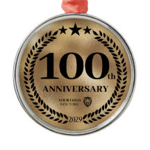 Gold 100 Jahre Firmenlogo Weihnachten