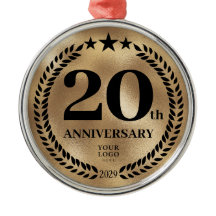 Gold 20 Jahre Firmenlogo Weihnachten