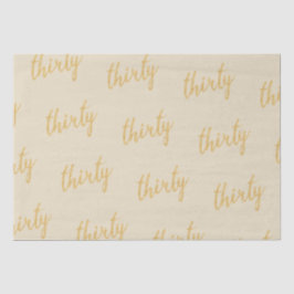 Gold 30 Geburtstagsparty Glitzer "30" Seidenpapier