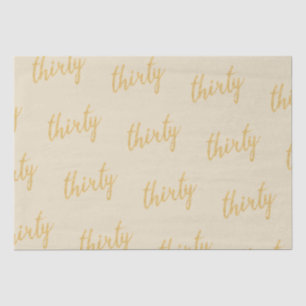 Gold 30 Geburtstagsparty Glitzer "30" Seidenpapier