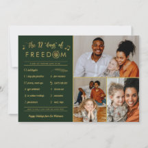 Gold 3 Foto Collage Funny Post Covid Weihnachten