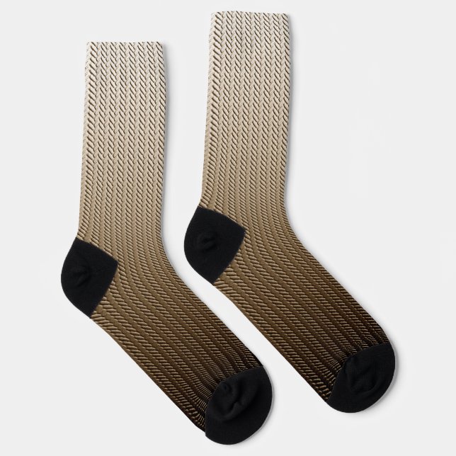 Gold 3d Muster Socken (Rechts)