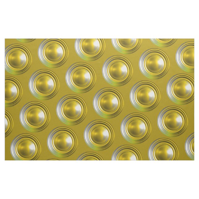 Gold 3d Muster Stoff (Fat Quarter (45,7 x 55,9 cm))