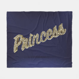 Gold 3D Princess Fleecedecke
