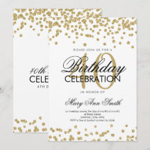 Gold 40. Geburtstag Party Glitzer Confetti