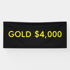 Gold 4.000 Dollar Marktfest Banner