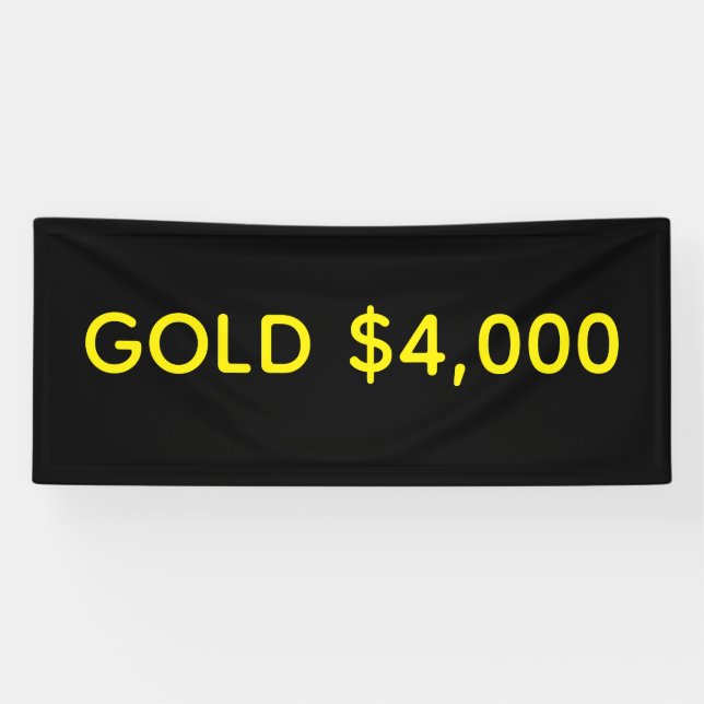 Gold 4.000 Dollar Marktfest Banner (Horizontal)