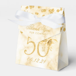 Gold 50. Geburtstag Vielen Dank, dass Sie Floral M Geschenkschachtel