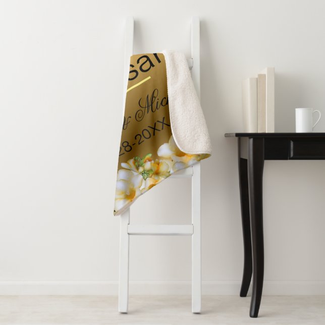 Gold 50. Hochzeitstag Sherpadecke (Beispiel)