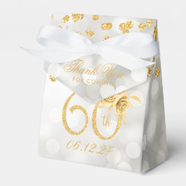Gold 60. Geburtstag Vielen Dank, dass Sie Floral S Geschenkschachtel