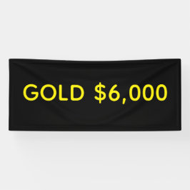 Gold $6,000 Market Celebration Banner