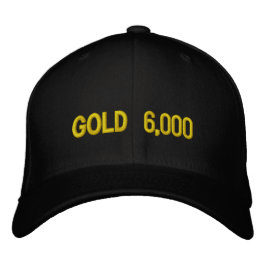 Gold $6,000 Market Celebration Bestickte Baseballkappe