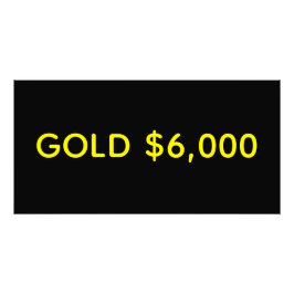 Gold $6,000 Market Celebration Fotodruck
