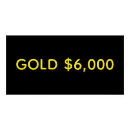 Gold $6,000 Market Celebration Poster