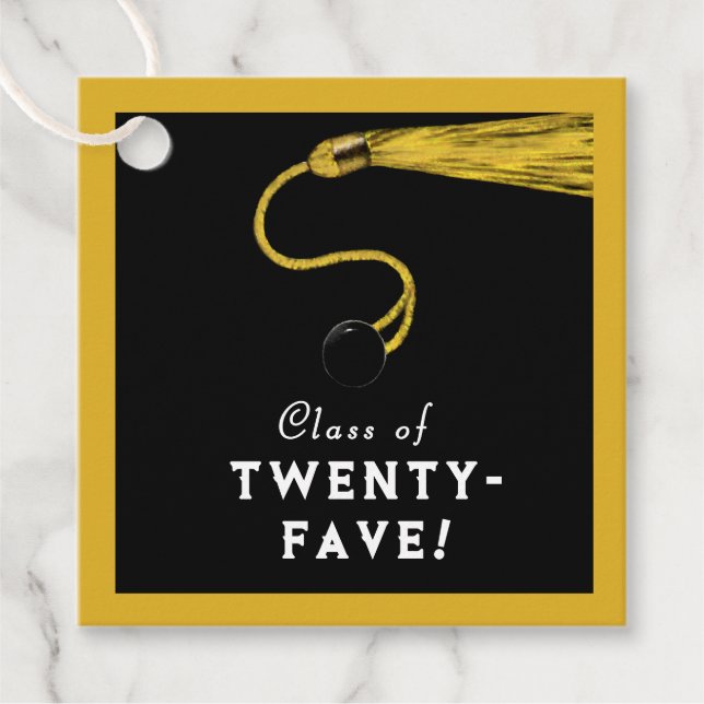 Gold-Abschluss 2025 Geschenkanhänger (Vorderseite)