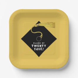 Gold Abschluss 2025 Party Pappteller