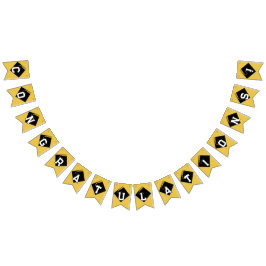 Gold Abschluss Glückwunschs Wimpelkette