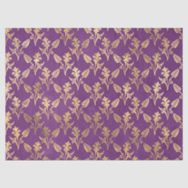 Gold Abstrakte Blume für Lila Dekoupage Seidenpapier