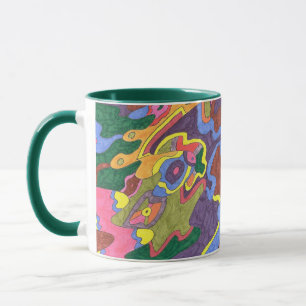 "Gold" Abstrakte Kunst Tasse