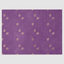 Gold Abstraktes Auge der Pfauenfedern auf Lila