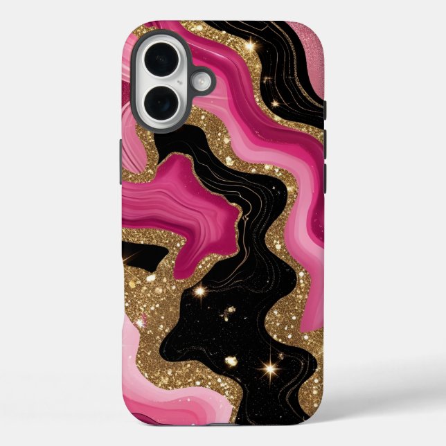 Gold Agate Case-Mate iPhone Hülle (Rückseite)