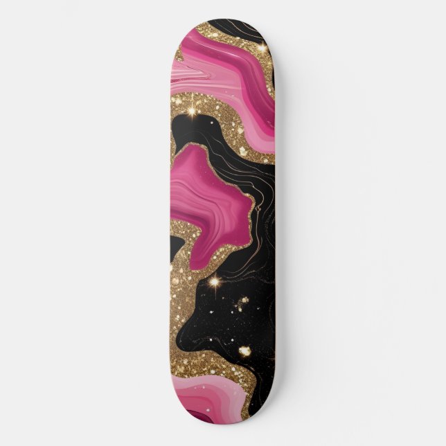 Gold Agate Skateboard (Vorderseite)