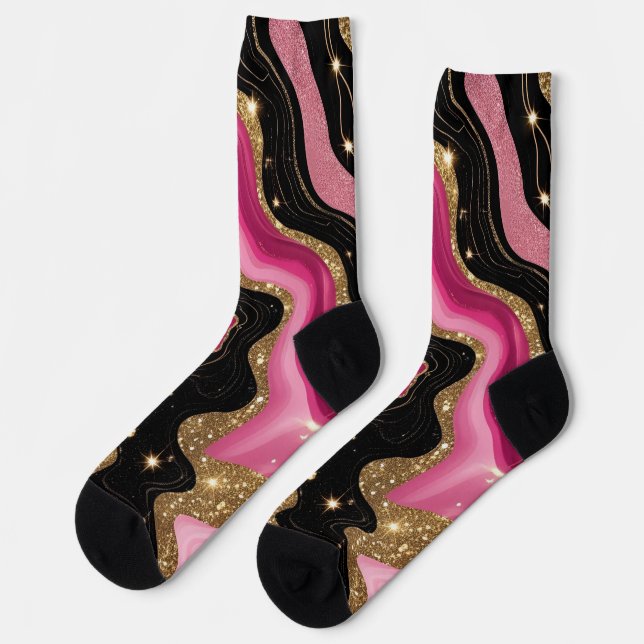 Gold Agate Socken (Linkes Detail)