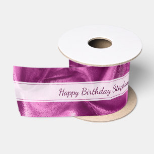 Gold "alles Gute zum Geburtstag" oder irgendeine Satinband