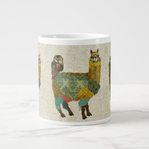 Gold Alpaca und Aquamarine Tasse