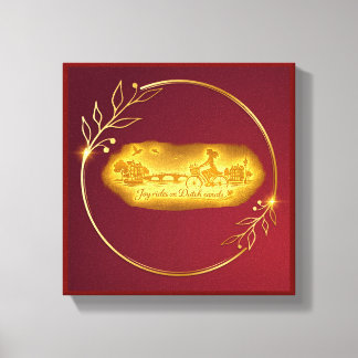 Gold Amsterdam Bögen Charm Leinwanddruck