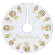 Gold Ananas Mele Kalikimaka Hawaiianische Weihnach