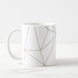 Gold and white Geometric Mix & Match Mug Kaffeetasse