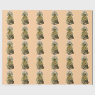 Gold Angel Light Gold Wrapping Paper Geschenkpapier