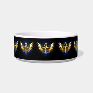 Gold Ankh mit Wings Napf