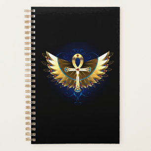 Gold Ankh mit Wings Planer
