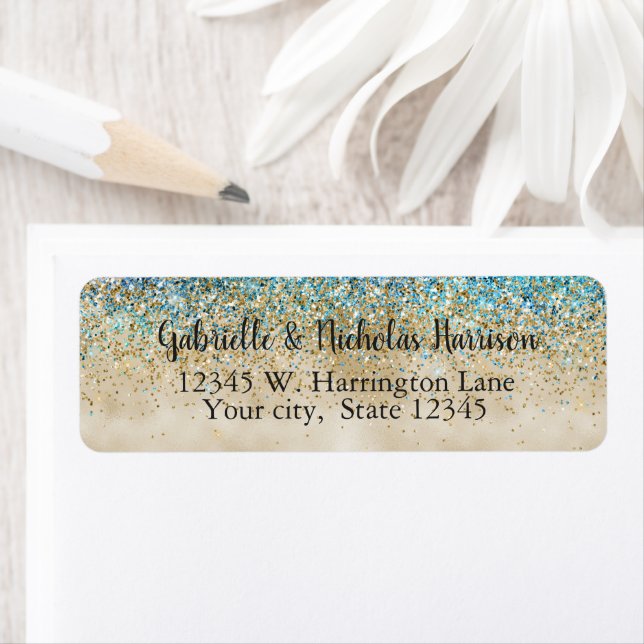 Gold Aqua Lila Glitzer Sparkone (Insitu)
