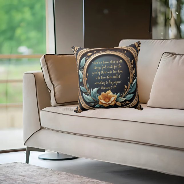 Gold Aquamarin Verona Sonnenuntergang individuell  Kissen (Von Creator hochgeladen)