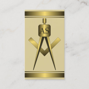 Gold Architecture Compass Architectural Business C Visitenkarte