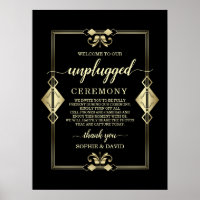 Gold Art Deco 20er Jahre Unplugged Hochzeitszeremo