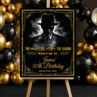 Gold Art Deco Der Mann Mythos Legende Geburtstags