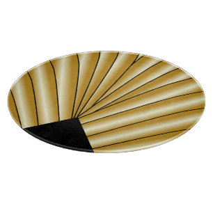 Gold Art Deco Design Schneidebrett