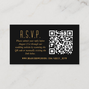 Gold Art Deco Fan Wedding Online UAWG Begleitkarte