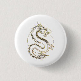 Gold Asien Drache Button